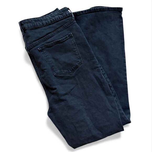 Womens Old Navy Higher High Waisted Black Flare Jeans in Moonshade - Sz 16 - Picture 4 of 4